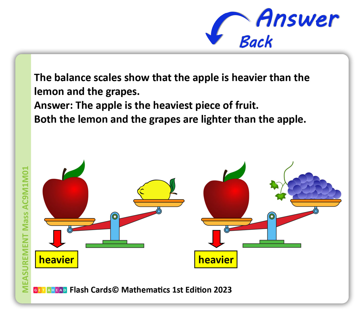Maths Flash Cards (Year 1)