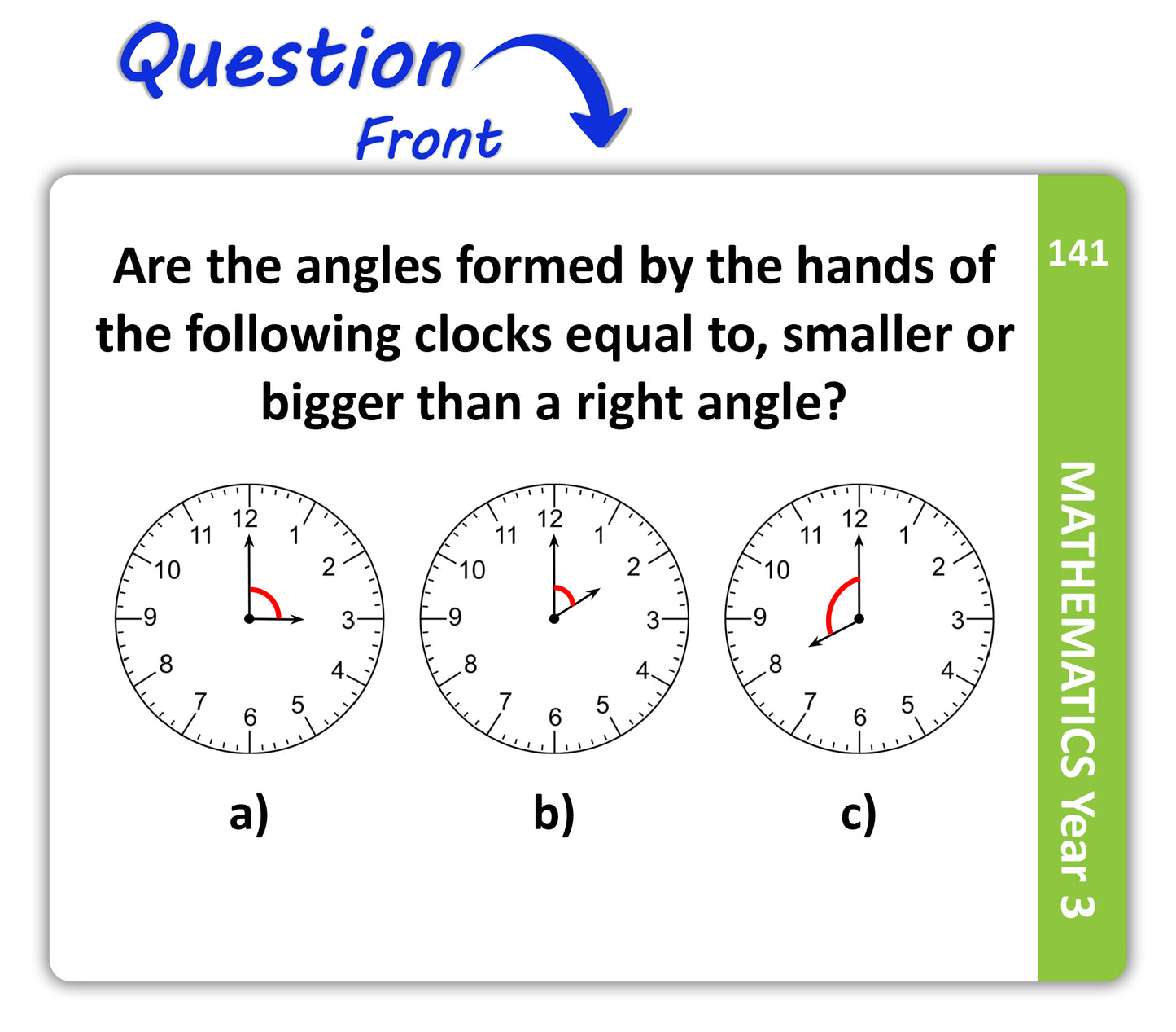Maths Flash Cards (Year 3)