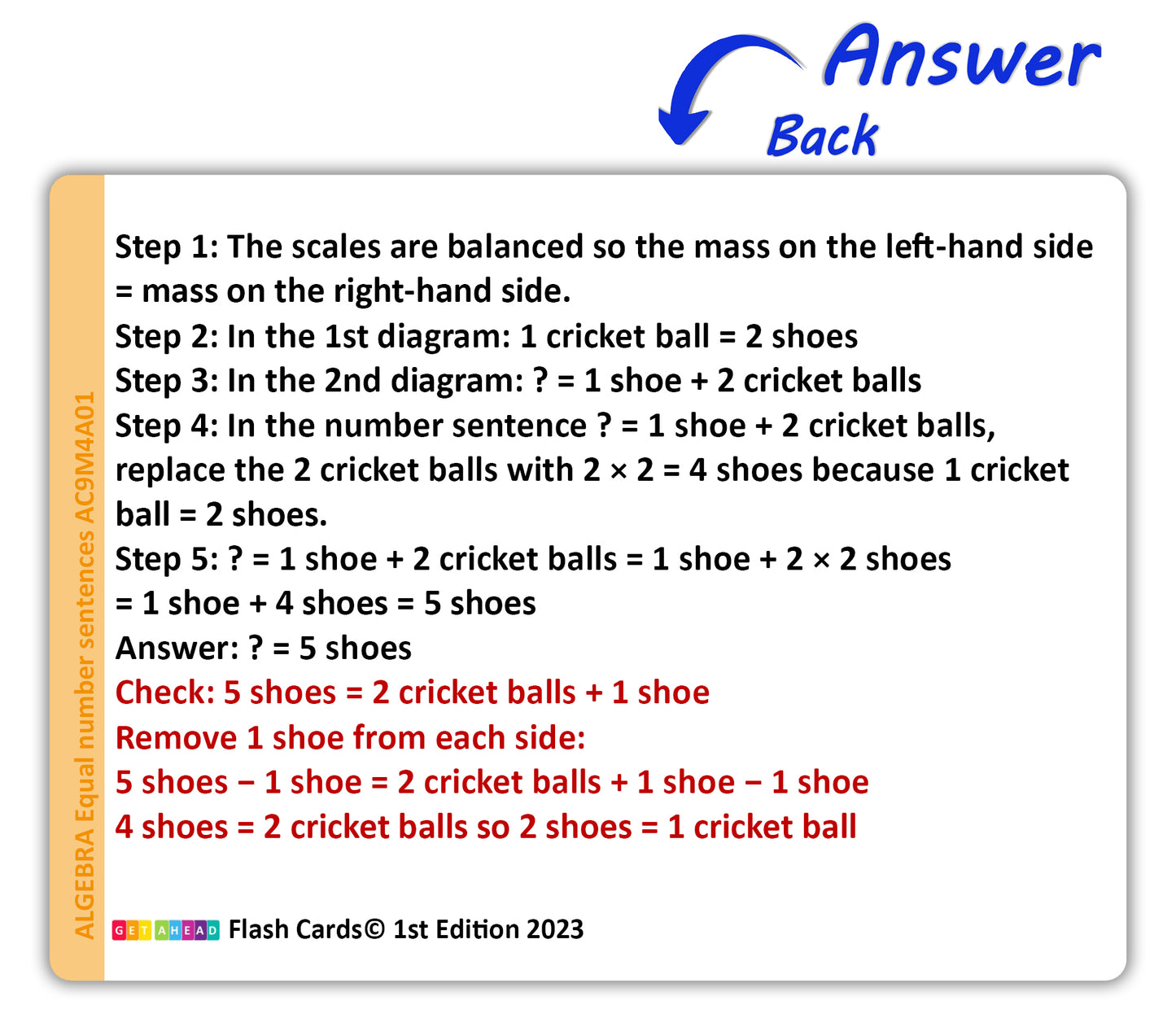 Maths Flash Cards (Year 4)
