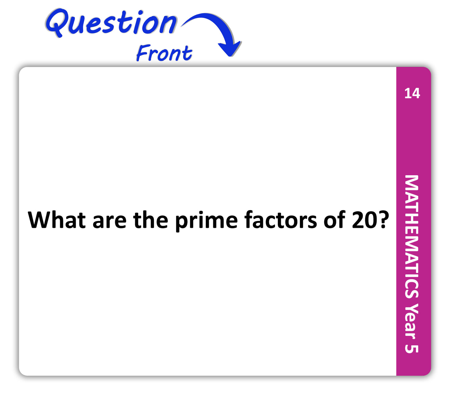 Maths Flash Cards (Year 5)