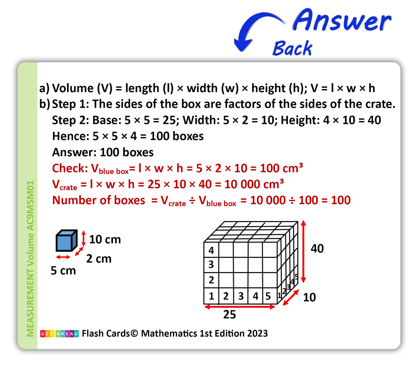 Maths Flash Cards (Year 5)